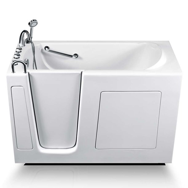 WalkIn Bathtub 30" x 60" Therapeutic Soaking Bathtub and Faucet Set