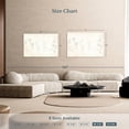 thumbnail image 4 of Elephant Stock One Line Woman Wall Art - Horizontal Canvas Wall Art - Living Room Wall Decor - People Canvas - Beige And White Decor - 51" x 34", 4 of 8