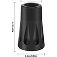 thumbnail image 2 of 16 Pcs Embouts en Caoutchouc de Remplacement, Embouts en Caoutchouc Protecteurs, Embout de Bâton de Marche pour Bâtons de Randonnée Bâton de Randonnée, Escalade Randonnée, Noir, 2 of 5