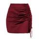 thumbnail image 1 of Vestido de color sólido a la moda para mujer, cintura alta, paquete Sexy, falda a la cadera, falda con diseño de cordón y arrugas Wmkox8yi  FGJ2180, 1 of 6