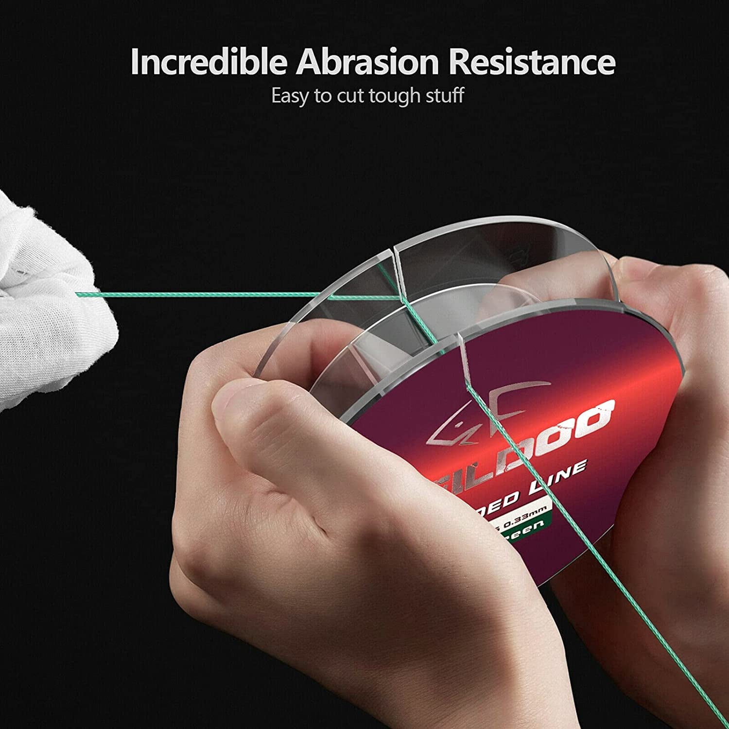 Feildoo Braided Fishing Line, Abrasion Resistant Braided Lines, High Sensitivity and Zero Stretch, 4 Strands to 8 Strands with Smaller Diameter