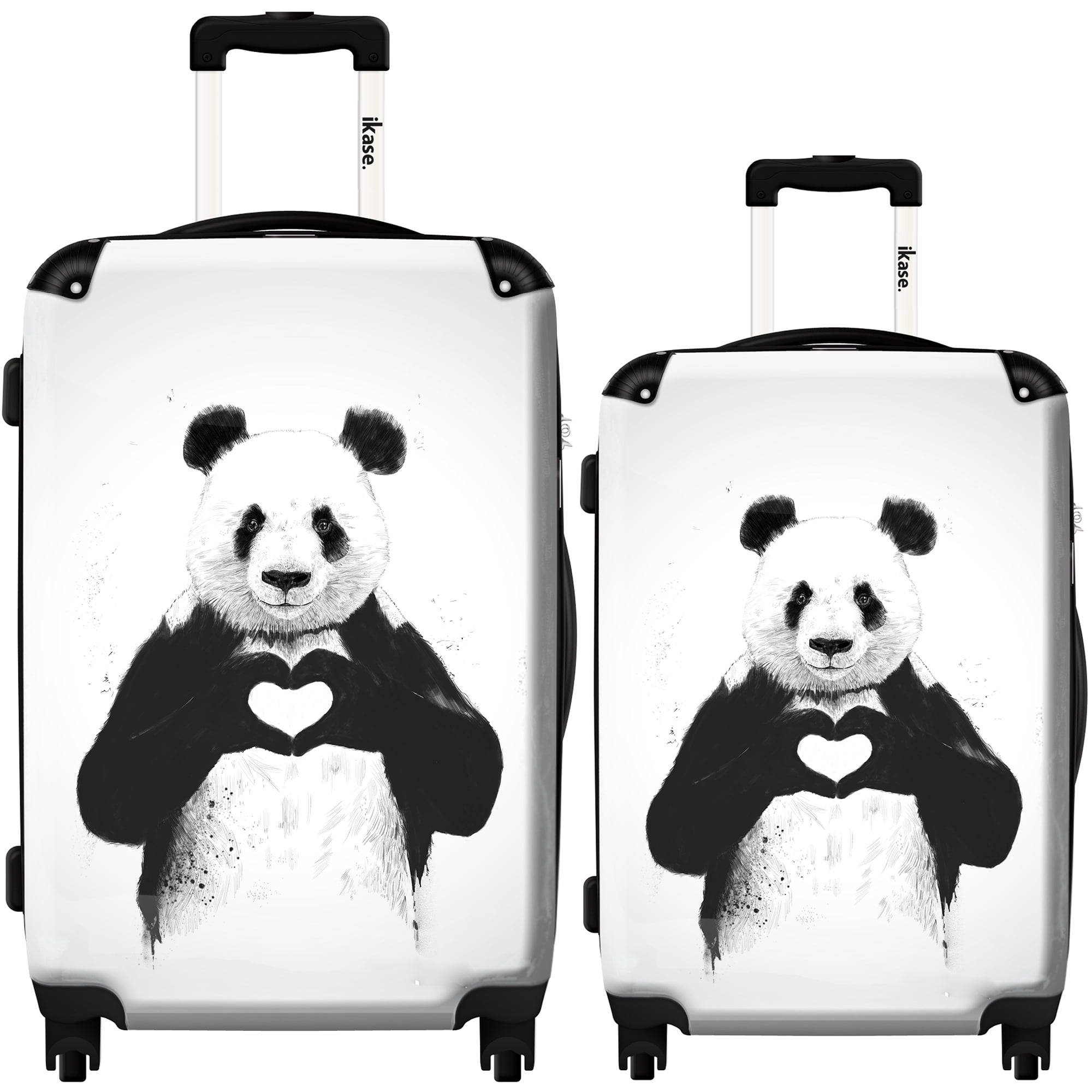 Fashion Travel Panda Bear Paw Luggage Suitcase Protector Washable Baggage Covers