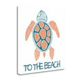 thumbnail image 2 of Tangletown Fine Art 'Coral and Navy Sea Turtle' Graphic Art Print on Wrapped Canvas, 2 of 2