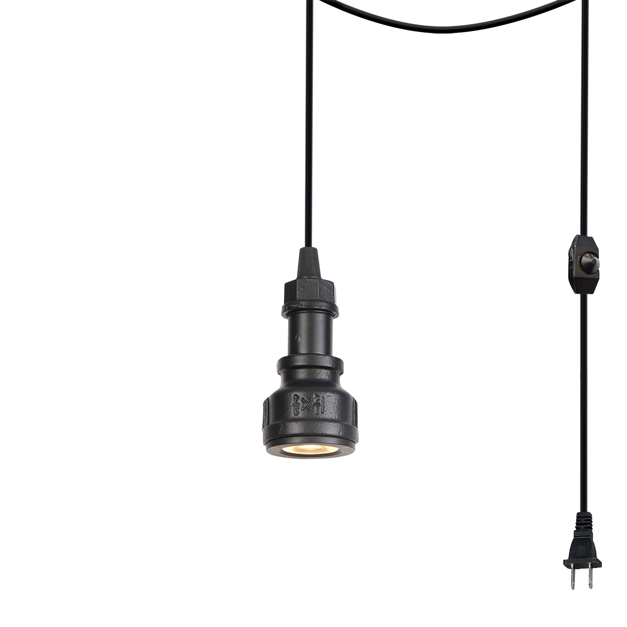 Kiven Plug in Pendant Light,Industrial Hanging Light with 15FT Plugin