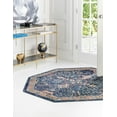 thumbnail image 3 of Rugs.com Lola Collection Rug – 4 Ft Octagon Navy Blue Medium Rug Perfect For Living Rooms, Kitchens, Entryways, 3 of 9