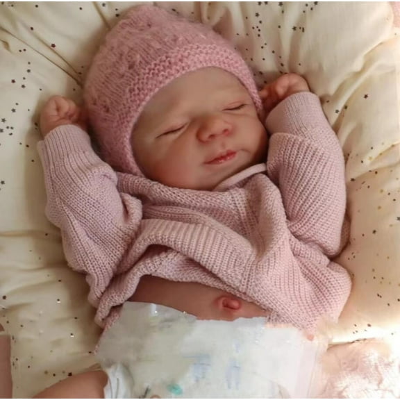 Reborn Baby Dolls Silicone Full Body-18 in Realistic Baby Doll Newborn Girl, Full Silicone Babys Doll Lifelike, Real Life Reborn Dolls Washable, Anatomically Correct Girl