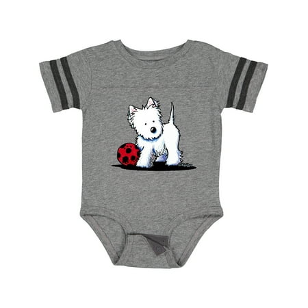 

Inktastic Westie with Ball Gift Baby Boy or Baby Girl Bodysuit