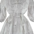 thumbnail image 3 of YM YOUMU Women Lace Hollow A-line Dress V-neck High Waist Beach Holiday, 3 of 5