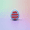 Style 4, variant on Easter Egg Fidget Keychain, 3D Printed Mini Clicker Toy, Pastel Colors, Egg-Shaped Fidget, Key Ring Attachment