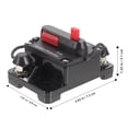 thumbnail image 4 of CRAFTHROU 12v Reset Circuit Breaker Fuse For Auto Truck Rv Trailer Power Capacity With Manual Restoration And Housing, 4 of 5