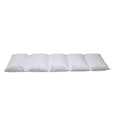thumbnail image 2 of Nautical Floor Pillow Lounger Cover, Monochrome Illustration of Nautilus Shell Like Sea Waves Art Print, Nap Mat Printed Fabric Case for 5 Pillows, 88" x 27", White and Dark Ceil Blue, by Ambesonne, 2 of 5
