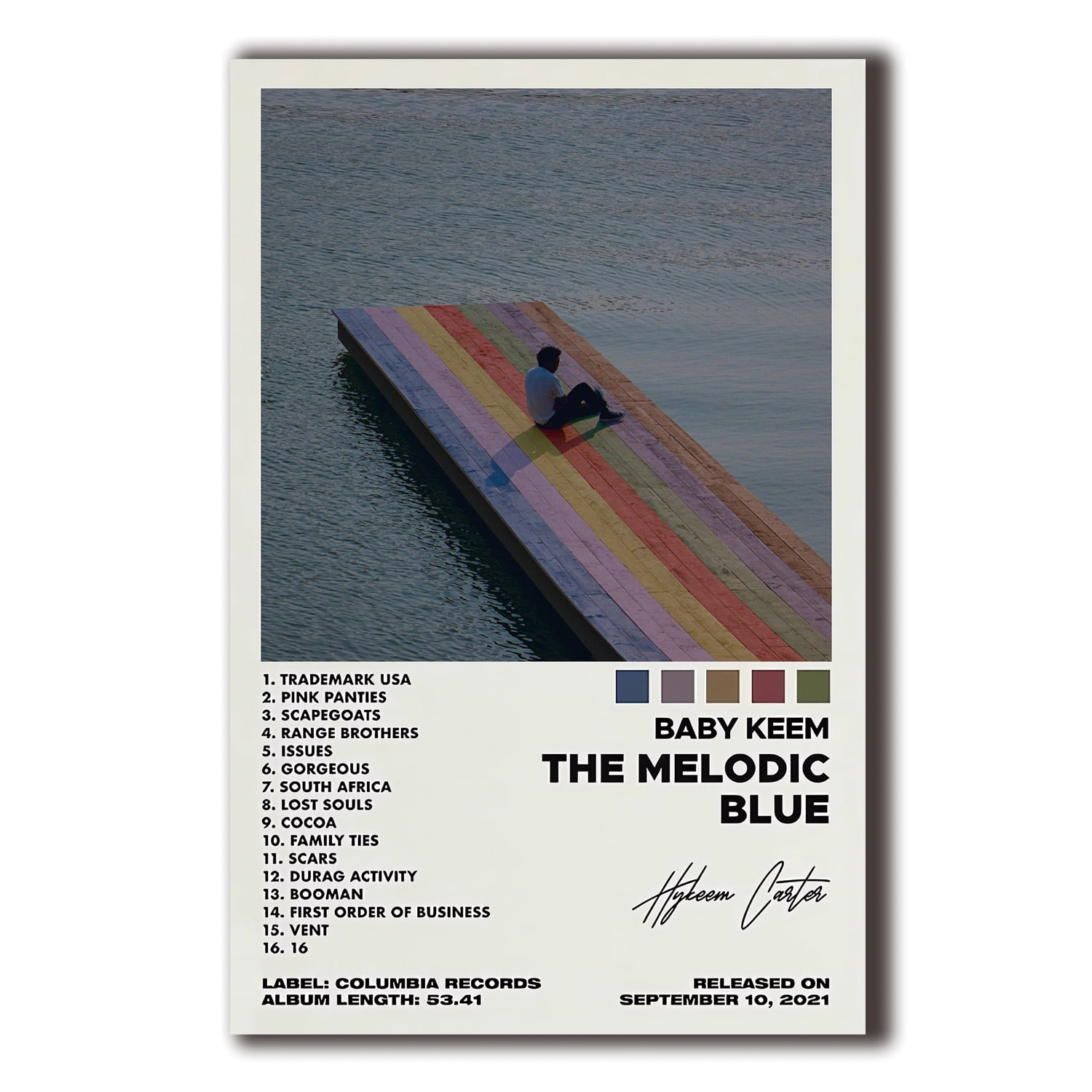 Baby Keem The Melodic Blue Music Album Poster 12x18inch (30x46cm