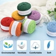 thumbnail image 4 of 1 Skein Cotton Yarn 100% Cotton Worsted Weight Yarn for Hand Knitting Crafts Yarn for Crocheting Each of 100g/3.53oz(Per Skein 150m/164 Yard)/Light Blue, 4 of 6