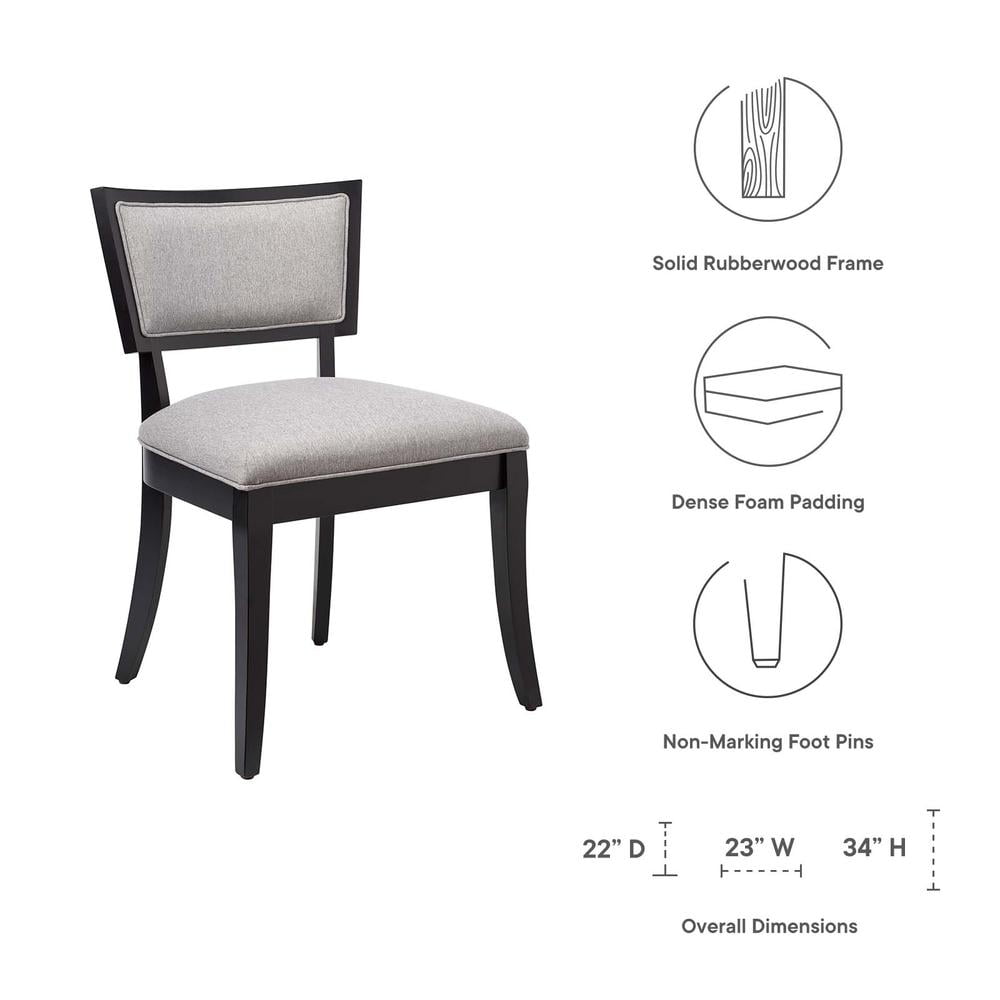 Modway Pristine Upholstered Fabric Dining Chairs - Set of 2
