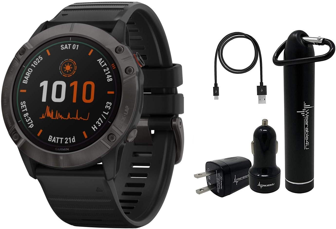 Garmin Fenix 6X Premium Multisport GPS Watch with Jordan Ubuy