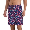thumbnail image 2 of Fuzoiu Cool Mirror Cherries Print Men's Beach Shorts,Men's Swim Trunks,Quick Dry Board Shorts with Pockets,Men's Bathing Suits for Surfing, Running, and Casual Wear-Medium, 2 of 6