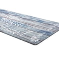 thumbnail image 5 of MeyJey Farmhouse Kitchen Rug Set of 2, Non-Slip Anti-Fatigue Waterproof Cushioned Mat for Kitchen, Dining & Laundry Room, 18"x30"+18"x48" Blue, 5 of 13