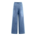 thumbnail image 4 of vigerkar Women's Baggy Jeans High Waisted Jeans Wide Straight Leg Denim Pants Boyfriend Jeans Blue, S, 4 of 8