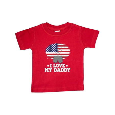 

Inktastic I Love my Daddy Military Son Daughter Gift Baby Boy or Baby Girl T-Shirt