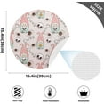 thumbnail image 4 of GZHJMY Cute Christmas Gnome Placemats Set of 6 Non-Slip Heat Resistant Dining Table Place Mats Washable Kitchen PVC Weave Table Mats Table Mat, 4 of 7