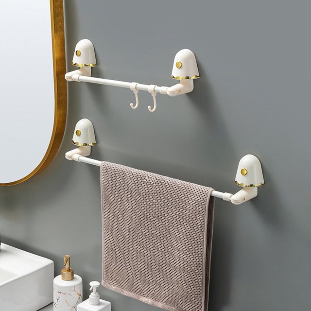 Bathroom Towel Storage Rack Easy to Install Strong Bearing Capacity Rack for Towels Robes Coats Scarves