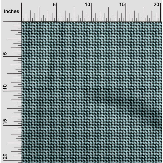 oneOone Tissu Georgette Viscose Pied-de-Poule Géométrique Imprimé 1 Yard 42 Pouces de Large