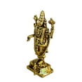 thumbnail image 3 of Small Statue of Balaji Made in Brass| Ashopi Decor Tirupati Balaji Statue Idol| Decortive Items| Temple Décor (Yellow, 2 Inch), 3 of 5