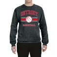 thumbnail image 2 of Wild Bobby City of Detroit DET Basketball Fantasy Fan Sports Unisex Crewneck Sweatshirt, Heather Black, X-Large, 2 of 5