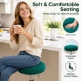 thumbnail image 4 of Elastic Round Stool Cover,11.8-13.8" Stretch Bar Stool Seat Protector, Washable Removable Stool Cushion Cover, Non Slip Round Chair Slipcover, Soft Jacquard Stool Seat Sleeve, Furniture Cover, 4 of 4