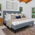 thumbnail image 6 of Camden Isle Monticello Platform Bed | Diamond Tufted Headboard | Queen, Gray, 6 of 8