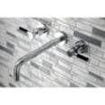 thumbnail image 2 of Kingston Brass KS8021DKL Kaiser Two-Handle Wall Mount Roman Tub Faucet, Polished Chrome, 2 of 5