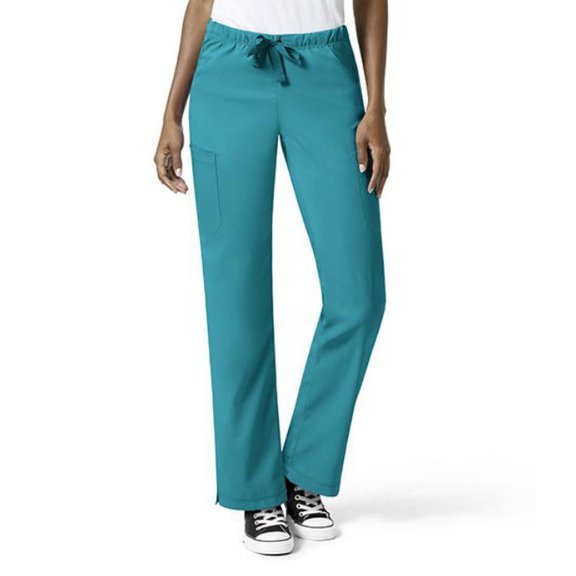 Women's Pluse Size Full Elastic Straight Leg Scrub Pant