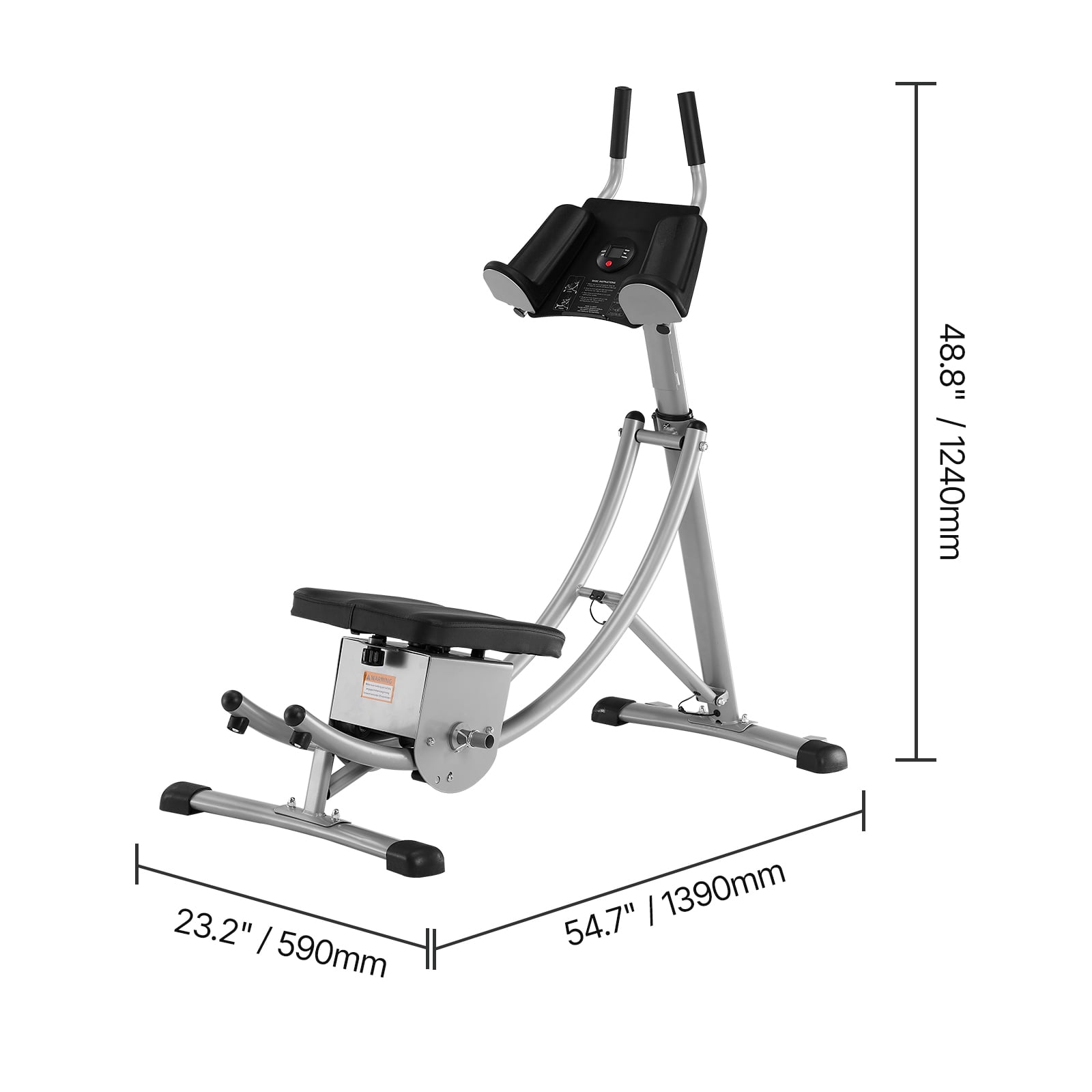 KFFKFF Core Exercise Device, Home Gym Abdominal Gear, Women's Core & Abdominal Training Equipment, 300 lbs Load Limit Strength Conditioning Ab Cruncher, Adjustable Collapsible Workout Tool