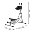 thumbnail image 4 of KFFKFF Core Exercise Device, Home Gym Abdominal Gear, Women's Core & Abdominal Training Equipment, 300 lbs Load Limit Strength Conditioning Ab Cruncher, Adjustable Collapsible Workout Tool, 4 of 9