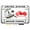 Chrome - Style 1, variant on [Officially Licensed U.S. Air Force Product] - Motorcycle Domed Custom-Made Personalized Metal License Plate Frame Frame with U.S. Space Force (USSF) Design - Chrome, b/w