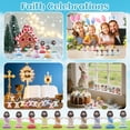 thumbnail image 4 of 72pcs Mini Jesus Figurine Macaron Colors Multi-Color Base Set, Christian Holiday Decorations, Funny Social Media Challenge Game Prop, Ideal Gift for Church & Party, 4 of 8