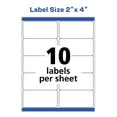thumbnail image 3 of Avery Shipping Labels, 2" x 4", Paper, White, TrueBlock®, Laser, 1000 Labels (5137), 3 of 11