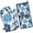 Blue Pioneer Flower, variant on Blue Pioneer Flower Kitchen Oven Mitt and Pot Holder Sets 2 Pcs for Baking, Cooking and Grilling, Heat Resistant Up To 392 °F