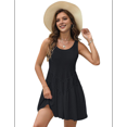 thumbnail image 2 of Flowy Dresses for Women Sleeveless Summer Tank Dress Casual Beach Vacation Black L, 2 of 7
