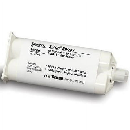 Devcon 2-Ton Clear Epoxy Adhesive – 50 ml Cartridge (4 Pack)