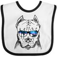 thumbnail image 3 of Inktastic Pitbull Sketch Portrait with Sunglasses Boys or Girls Baby Bib, 3 of 4