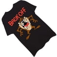 thumbnail image 3 of Looney Tunes Mens Shirt, Graphic Back Off Tasmanian 90’s Classic T-Shirt Black - XL, 3 of 7