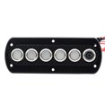 thumbnail image 3 of Graflsoa 6-Gang Carbon Fiber Rocker Switch Panel, Waterproof 12V 20A Heavy-Duty Button for Yacht RV (Blue/Red Options), 3 of 6