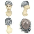 thumbnail image 7 of Human Hair Replacement System Toupee for Men Fine Mono Wave Male Wigs Men's Prosthesis 8x10 Grey Hairpiece Units, 7 of 7