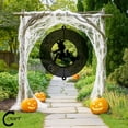 thumbnail image 2 of C-CRAFT Witch & Cat Wind Spinner 18 Inches, Front Porch Decoration with Adorable Design, Halloween Gift for Cat Lovers and Pet Owners, 2 of 4