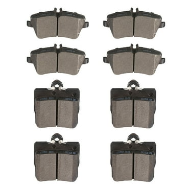 Ceramic Discs Brake Pads Kits, SCITOO 8pcs Disc Brakes Pads Set for Mercedes-Benz C230 2002 2003 2004 2005 Mercedes-Benz C240 2001 2002 2003 2004 2005