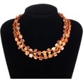 thumbnail image 2 of GHSDFBB Boho Layered Shell Beaded Necklaces Handmade Colored Bead Short Necklace Holiday Style Costume Jewelry for Women, 2 of 6