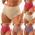thumbnail image 7 of Purcolt Panties for Womens Comfort Stretchy Mid Waisted Tummy Control Underwear Breathable Full Coverage No Show High-Cut Hipster Briefs, 7 of 7