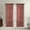 Burgundy, variant on Karson Damask Foil Printed Sheer Grommet Window Panel, White-Gold, 54x84 Inches