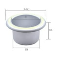thumbnail image 3 of 2Pcs Car Metal Sofa Recliner-Handles Cup Holder, 3 of 3